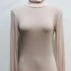 Pistache Women's Silk Soft Viscose 2nd Skin Turtle Neck * Last Chance