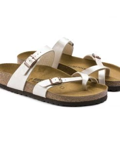 Birkenstock Mayari Pearl White Birko-Flor Sandal - Regular