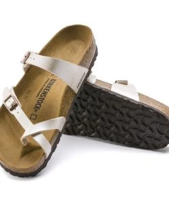 Birkenstock Mayari Pearl White Birko-Flor Sandal - Regular 13 Birkenstock Mayari Pearl White Birko-Flor Sandal - Regular