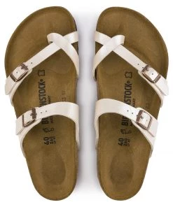 Birkenstock Mayari Pearl White Birko-Flor Sandal - Regular 14 Birkenstock Mayari Pearl White Birko-Flor Sandal - Regular