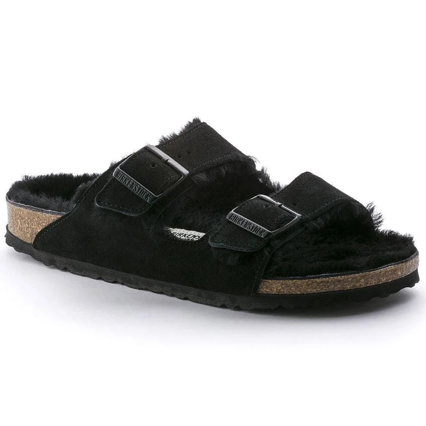 Birkenstock Arizona Black Shearling Sandal - Regular 3 Birkenstock Arizona Black Shearling Sandal - Regular