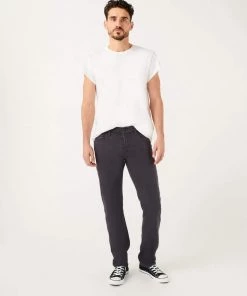 7 For All Mankind Men's Slimmy Clean Pocket - Gun Metal