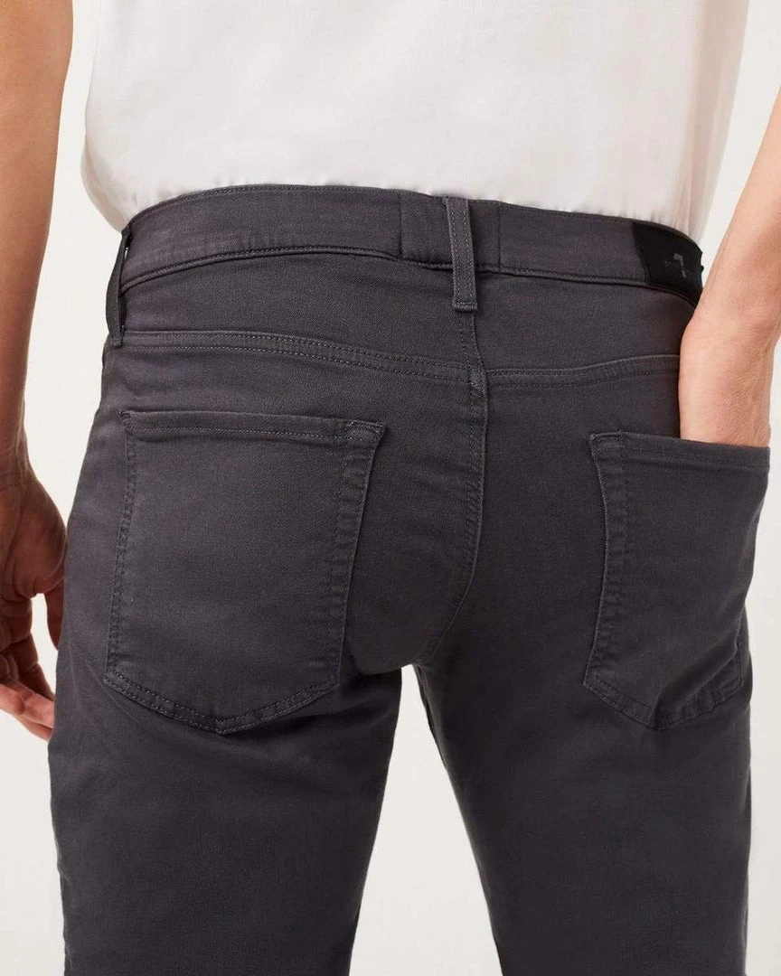 7 For All Mankind Men's Slimmy Clean Pocket - Gun Metal 5 7 For All Mankind Men's Slimmy Clean Pocket - Gun Metal