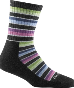 Darn Tough Women's Decade Stripe Micro Crew Midweight With Cushion