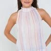 Bella Dahl Smocked Sleeveless Blouse