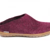 Glerups Canada Open Heel Slip On - Rubber - Cranberry