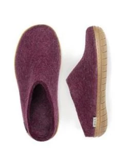 Glerups Canada Open Heel Slip On - Rubber - Cranberry