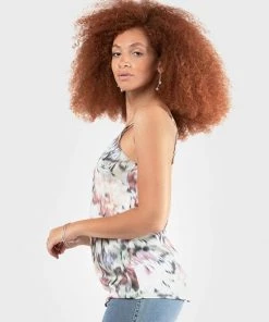 Black Tape_ Women Black Tape Satin Camisole