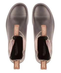 Blundstone 1409 - Original Boot - Stout Brown With Rainbow Elastic