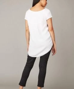 Pistache Crepe Back Tee