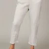 Pistache Straight Leg Drawstring Linen Pant