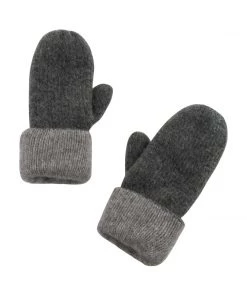 Lemon Soft Wool Reversible Mittens Accessories