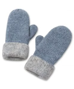 Lemon Soft Wool Reversible Mittens Accessories