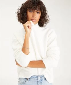 Women Sanctuary Plush Mock Neck Sweater