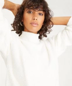 Women Sanctuary Plush Mock Neck Sweater