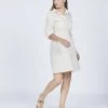 Pistache Linen Long Sleeve Safari Dress