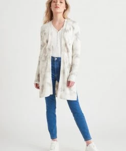 Dex Plus Tie Dye Cardigan W/ Slits