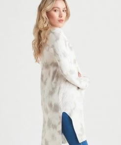 Dex Plus Tie Dye Cardigan W/ Slits