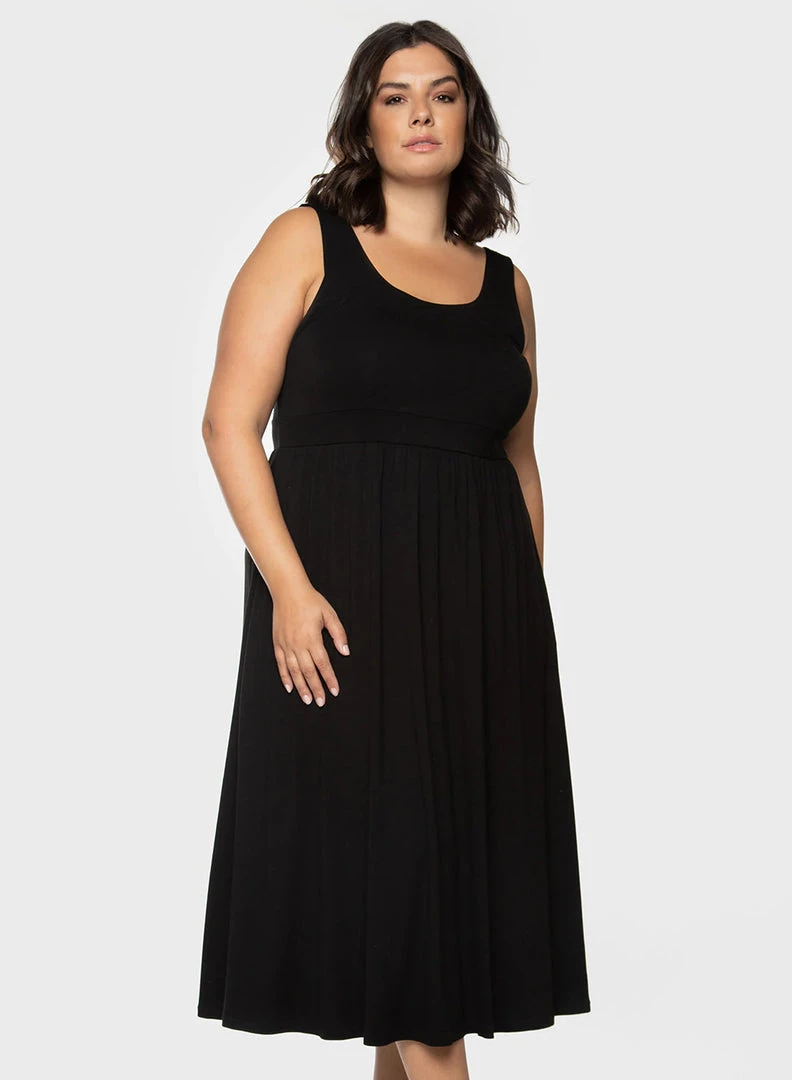 Women Dex Plus Banded Waist Knit Midi Dress 3 Women Dex Plus Banded Waist Knit Midi Dress