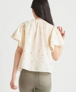 Women Dex Flutter Sleeve Blouse