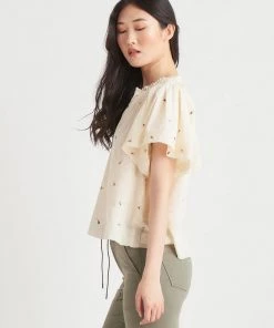 Women Dex Flutter Sleeve Blouse