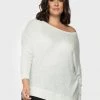 Dex Plus Drop Shoulder Heather Top Women