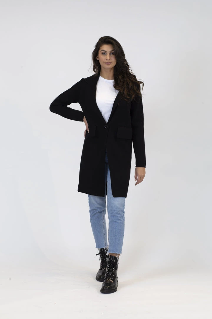 Lyla + Luxe Fiona Fitted Knit Coat 3 Lyla + Luxe Fiona Fitted Knit Coat