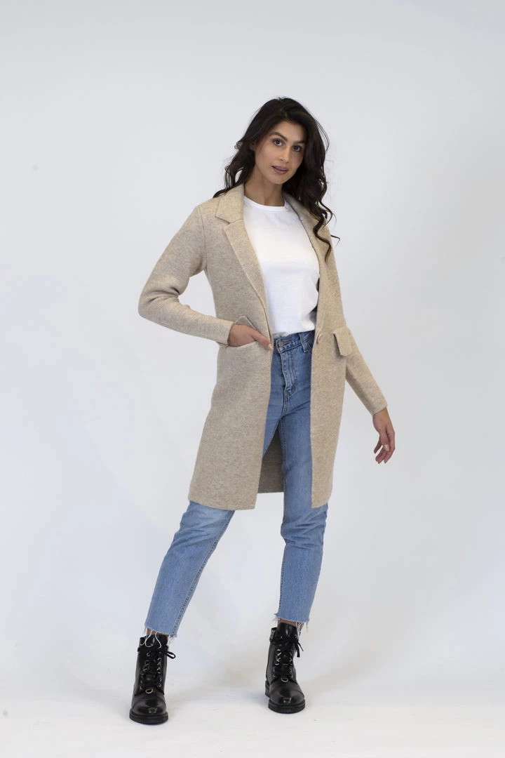 Lyla + Luxe Fiona Fitted Knit Coat 4 Lyla + Luxe Fiona Fitted Knit Coat