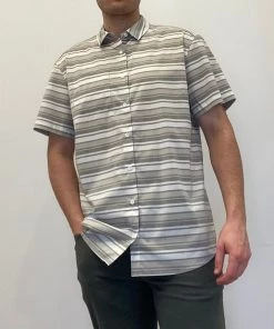 Arc'teryx Men's Brohm Short Sleeve Striped Shirt