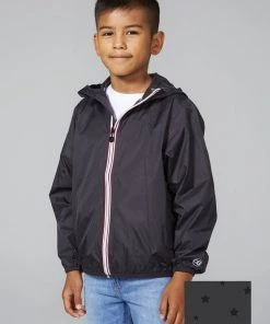 08 Lifestyle Sam - Kid's Full Zip Packable Rain Jacket * Last Chance Youth