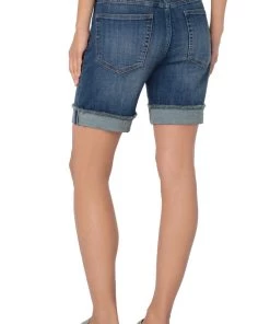 Liverpool Keep Boyfriend Short With Fray Cuff Women