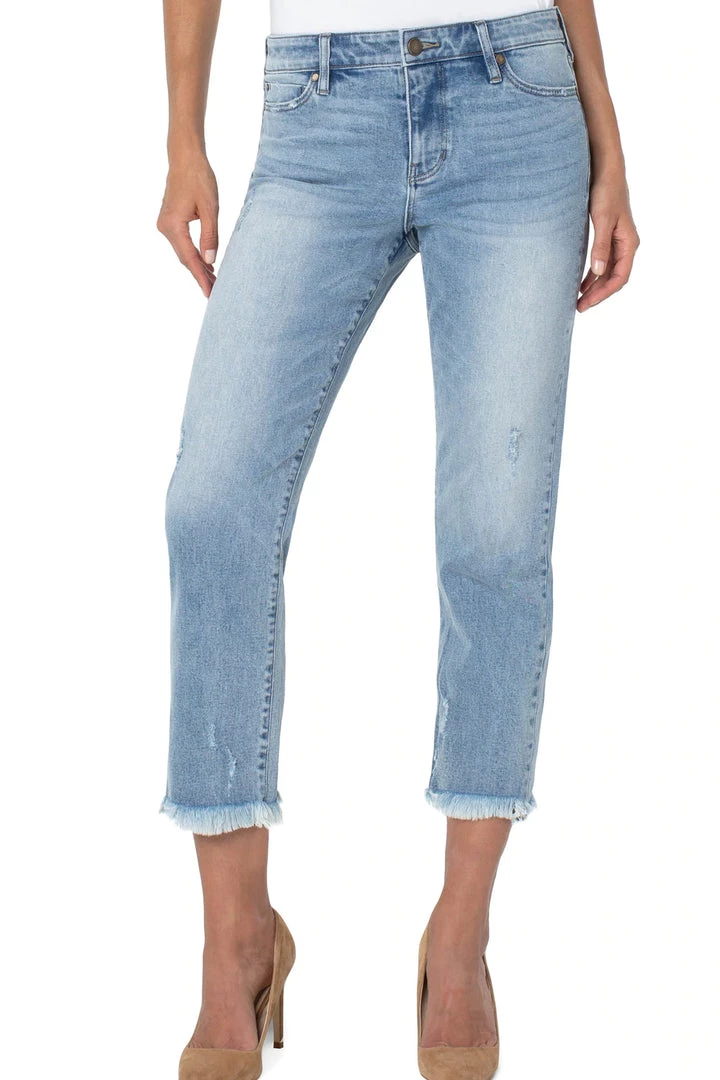 Women Liverpool Kennedy Crop Straight With Fray Hem - Lexington 3 Women Liverpool Kennedy Crop Straight With Fray Hem - Lexington