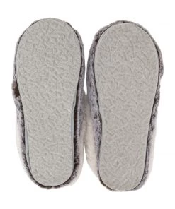Lemon Tipped Fur Scuff Slipper