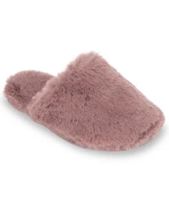 Lemon Lux Faux Fur Slide Footwear