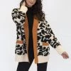 Lyla + Luxe Leo Animal Print Cardigan Women