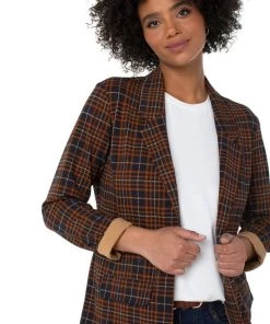 Liverpool Boyfriend Blazer With Princess Dart Pattern Knit Women's Outerwear