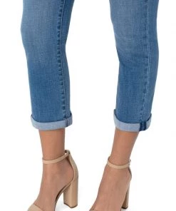 Liverpool Chloe Cropped Roll Cuff Vintage Premium - Brinkley Women