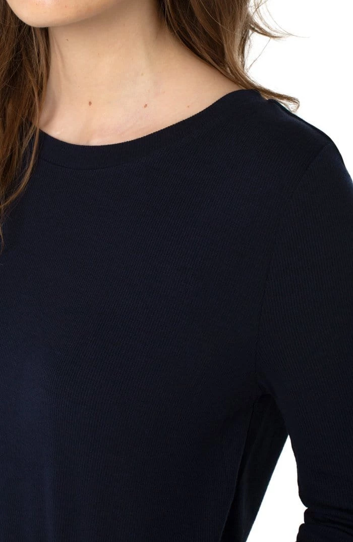 Liverpool 3/4 Sleeve Knit Tee 4 Liverpool 3/4 Sleeve Knit Tee