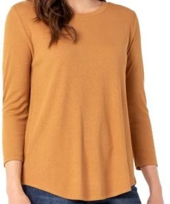 Liverpool 3/4 Sleeve Knit Tee 18 Liverpool 3/4 Sleeve Knit Tee