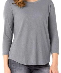 Liverpool 3/4 Sleeve Knit Tee 17 Liverpool 3/4 Sleeve Knit Tee