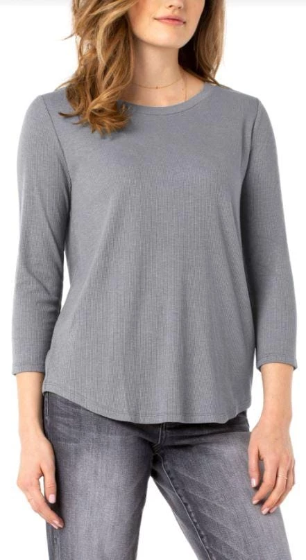 Liverpool 3/4 Sleeve Knit Tee 9 Liverpool 3/4 Sleeve Knit Tee