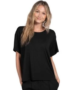 Latte Love Women's Oversize Short Sleeve Crew