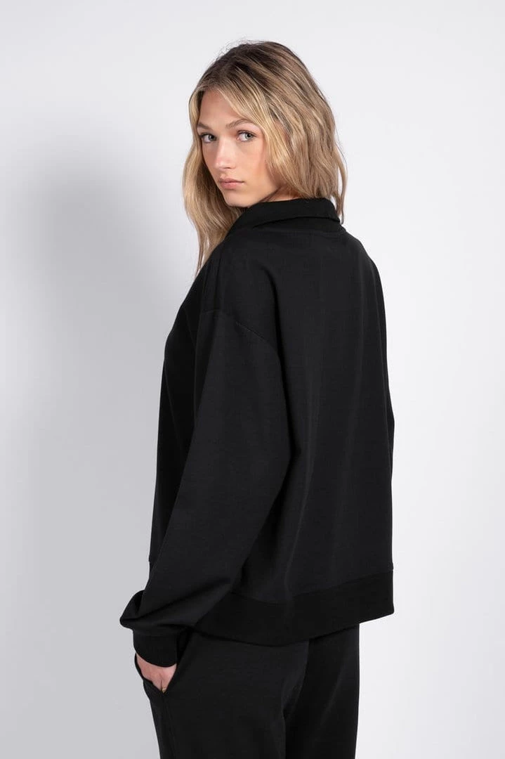 Latte Love Women's Ponte Mock Neck 4 Latte Love Women's Ponte Mock Neck