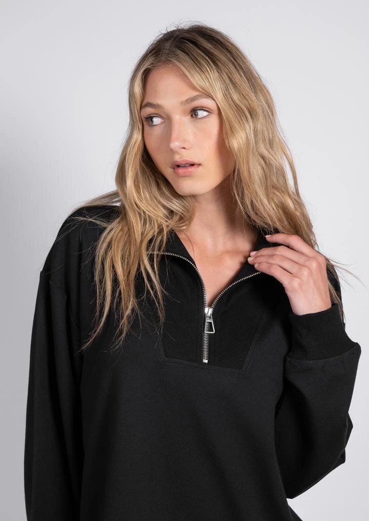 Latte Love Women's Ponte Mock Neck 6 Latte Love Women's Ponte Mock Neck