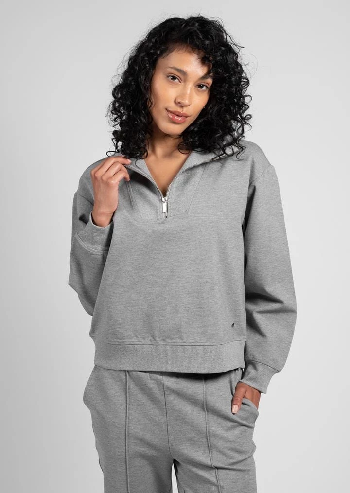 Latte Love Women's Ponte Mock Neck 7 Latte Love Women's Ponte Mock Neck