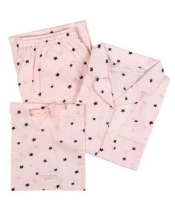 Latte Love Women's Poplin LS & Pant Set Women's Pajamas & Loungewear