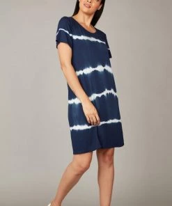 Pistache Tie Dye Viscose Shift Dress