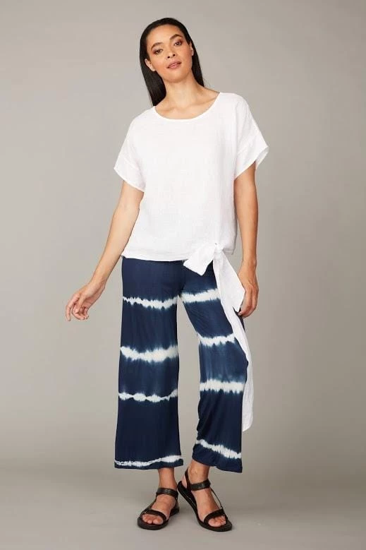 Pistache Tie Dye Viscose Cropped Pant 3 Pistache Tie Dye Viscose Cropped Pant