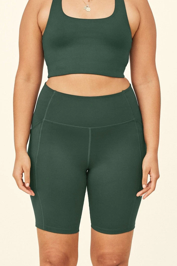 Women Girlfriend High Rise Pocket Bike Short 8 Women Girlfriend High Rise Pocket Bike Short