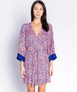 PJ Salvage Blueberry Fields Ditsy Floral Robe